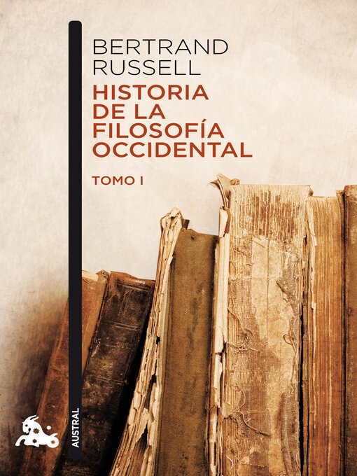 Cover image for Historia de la filosofía occidental I